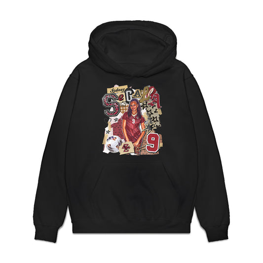 Boston College - NCAA Women's Soccer : Sydney Segalla - Collage Premium Hooded Sweatshirt-0