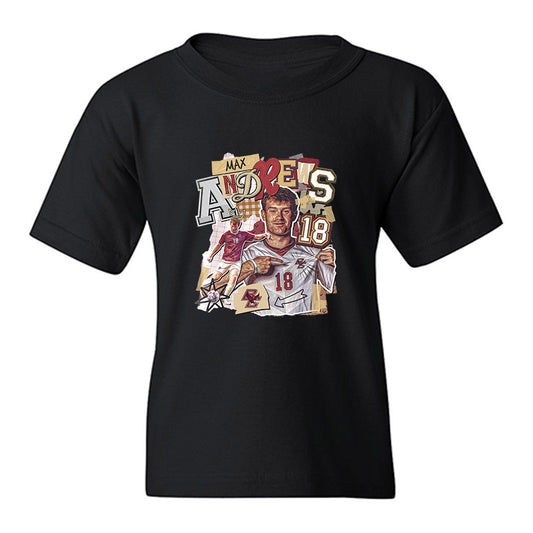 Boston College - NCAA Men's Soccer : Max Andrews - Collage Youth T-Shirt-0