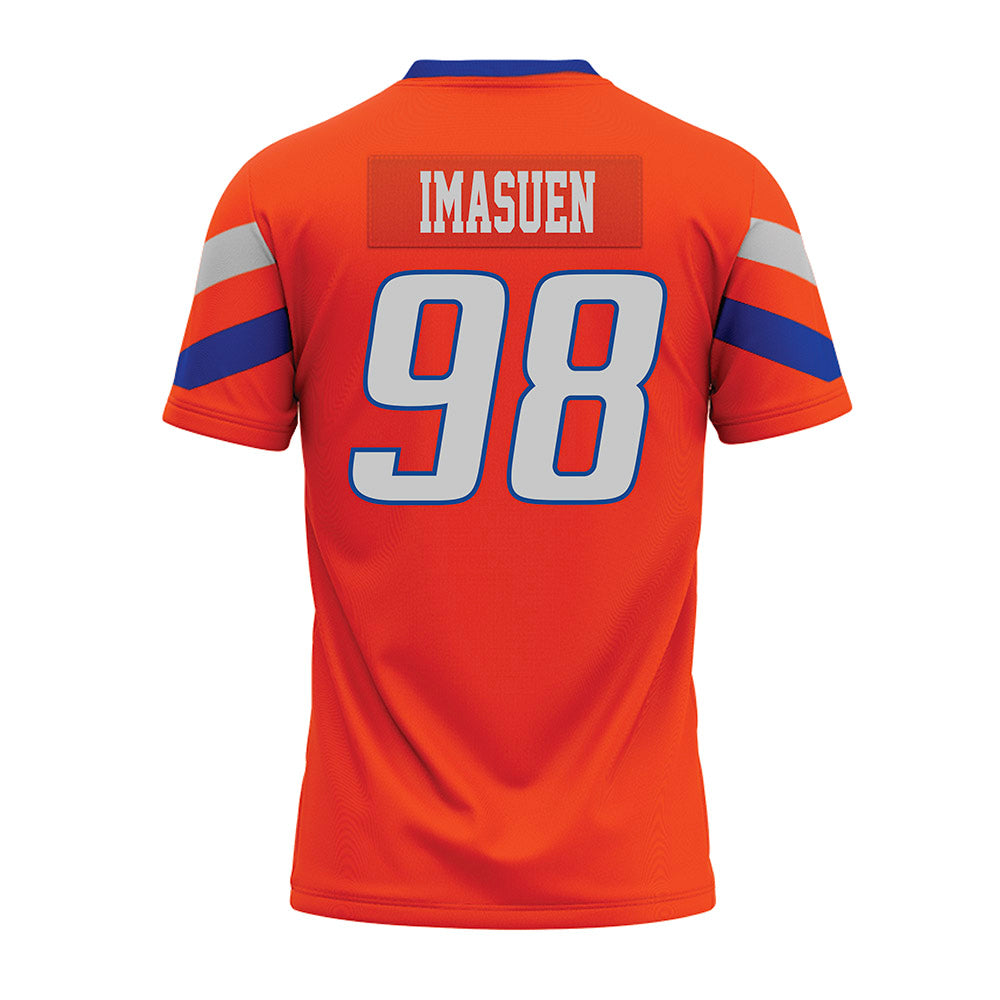 Boise State - NCAA Football : Bethel Imasuen - Orange Premium Football Jersey-1