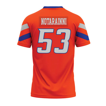 Boise State - NCAA Football : Marco Notarainni - Orange Premium Football Jersey-1