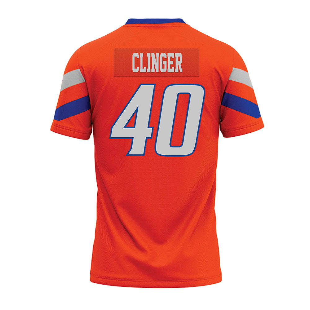 Boise State - NCAA Football : Ryker Clinger - Orange Premium Football Jersey-1