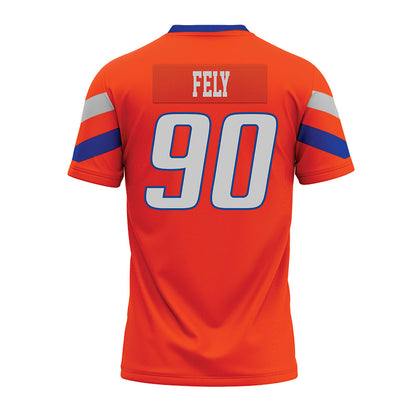 Boise State - NCAA Football : Braxton Fely - Orange Premium Football Jersey-1