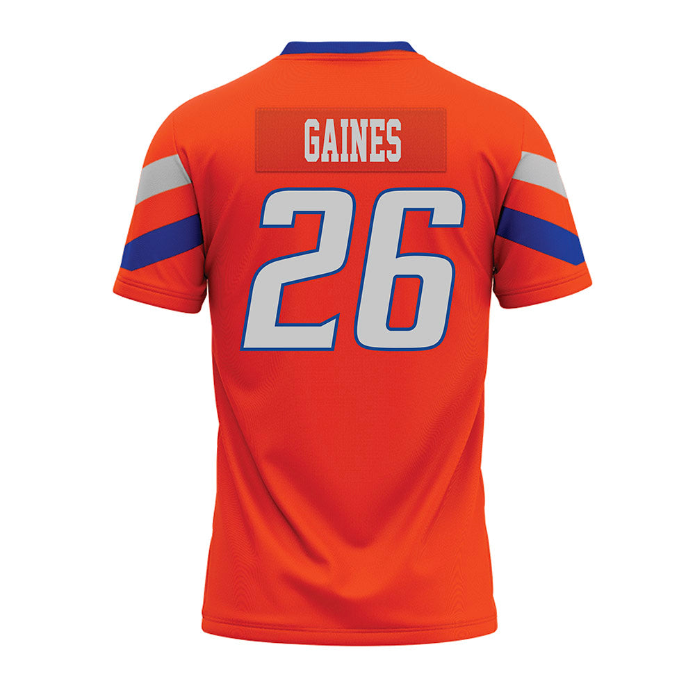 Boise State - NCAA Football : Sire Gaines - Orange Premium Football Jersey-1