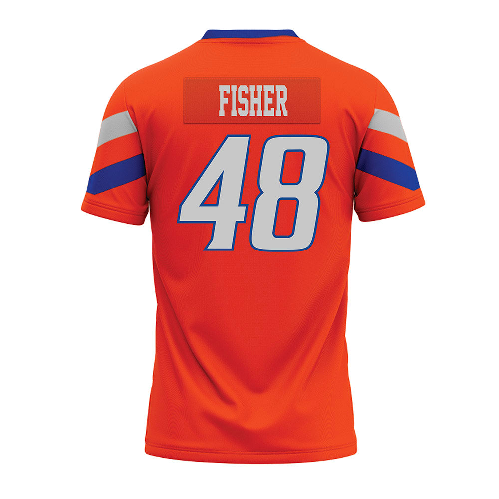 Boise State - NCAA Football : Oliver Fisher - Orange Premium Football Jersey-1