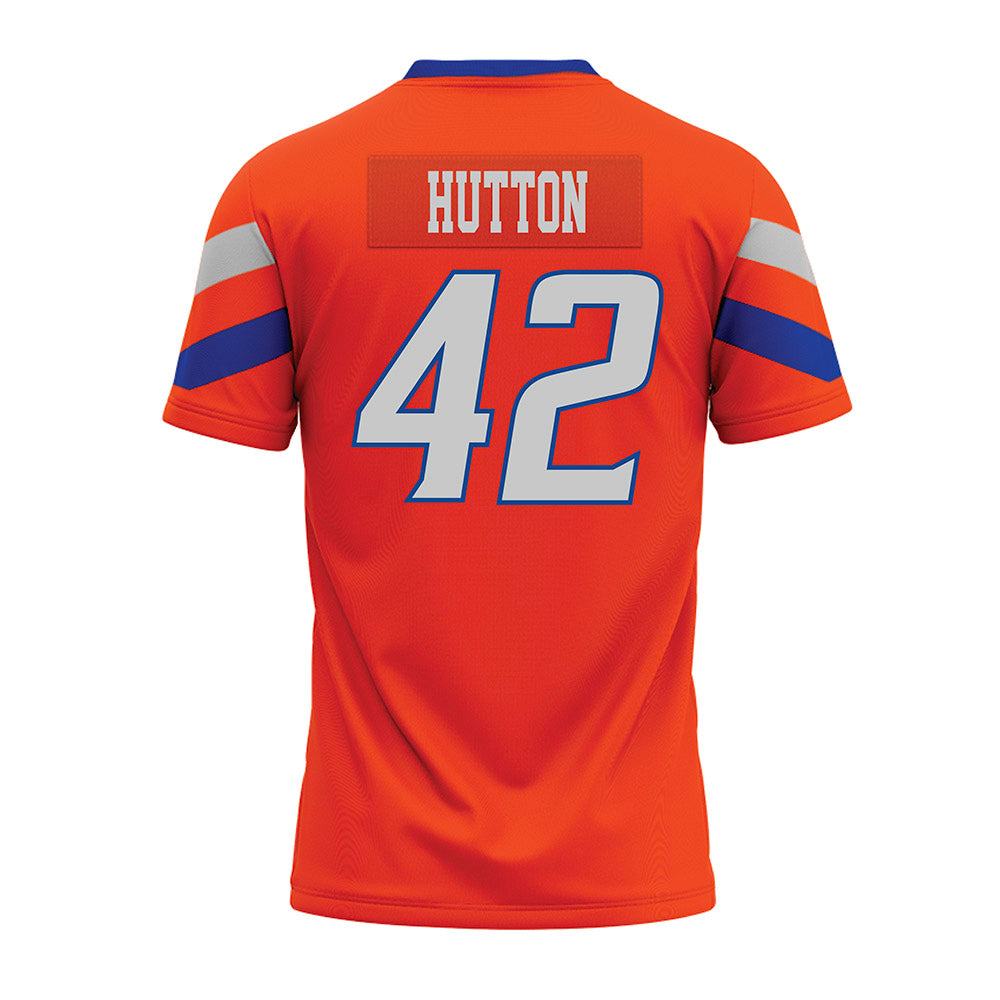 Boise State - NCAA Football : Mason Hutton - Orange Premium Football Jersey-1