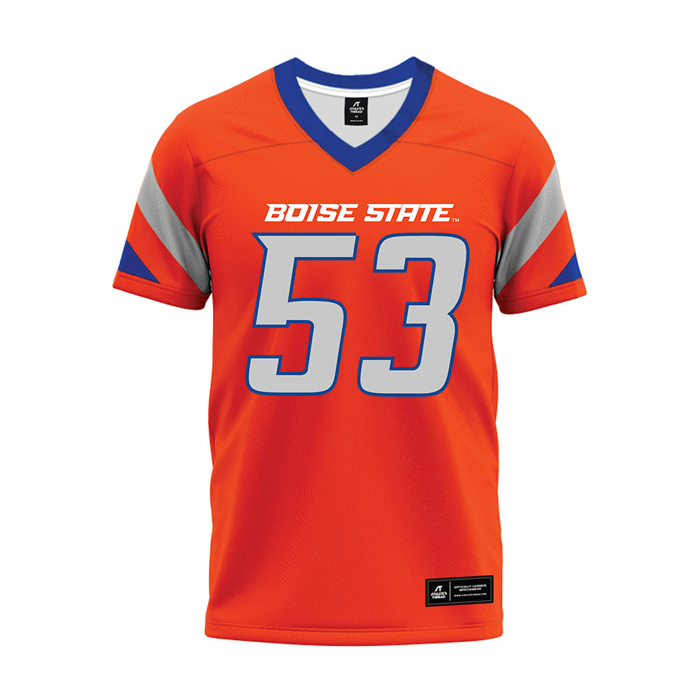 Boise State - NCAA Football : Marco Notarainni - Orange Premium Football Jersey-0