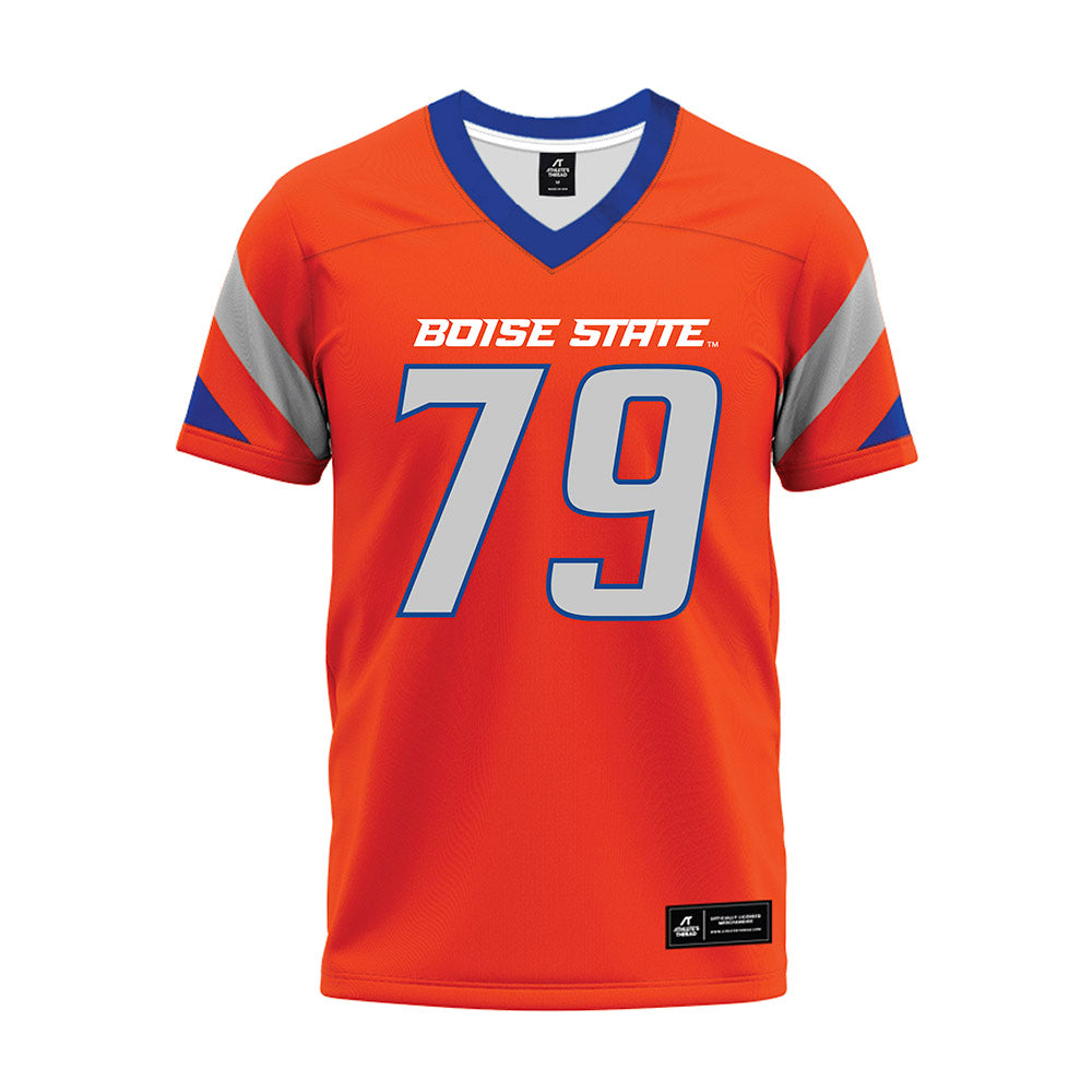 Boise State - NCAA Football : Connor Warkentin - Orange Premium Football Jersey-0