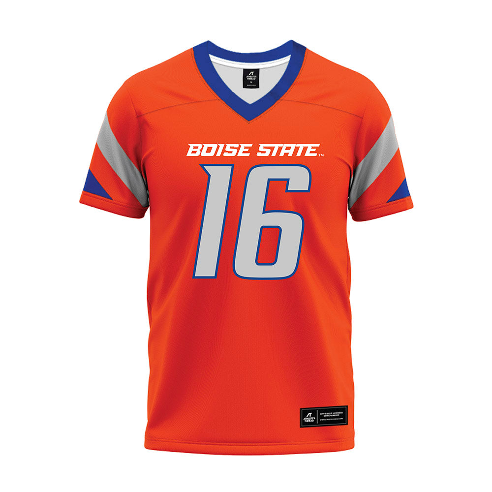Boise State - NCAA Football : Franklyn Johnson Jr - Orange Premium Football Jersey-0