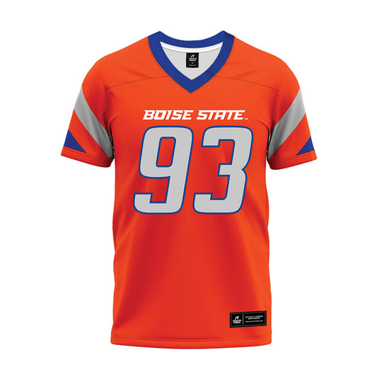 Boise State - NCAA Football : Demanuel Brown Jr - Orange Premium Football Jersey-0