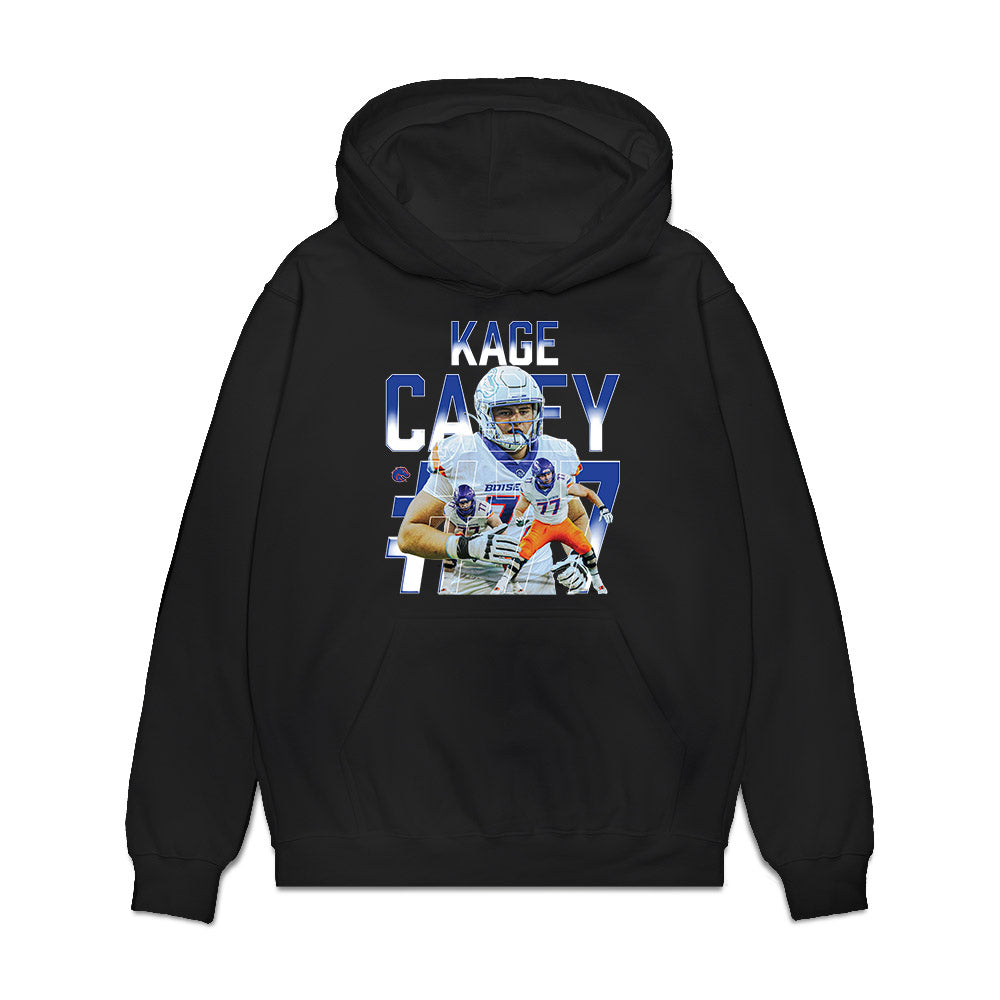 Boise State - NCAA Football : Kage Casey - Collage Premium Hooded Sweatshirt-0