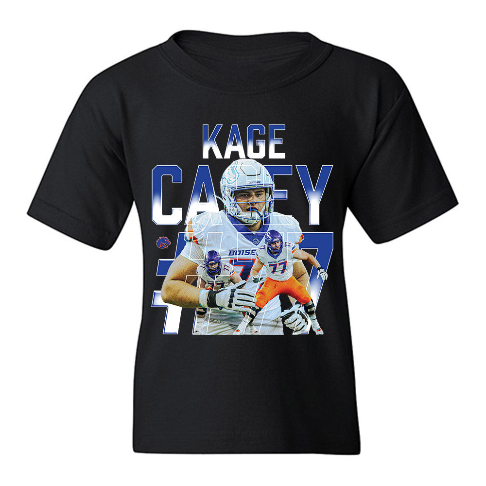 Boise State - NCAA Football : Kage Casey - Collage Youth T-Shirt-0
