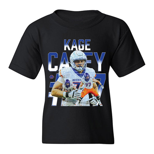 Boise State - NCAA Football : Kage Casey - Collage Youth T-Shirt-0