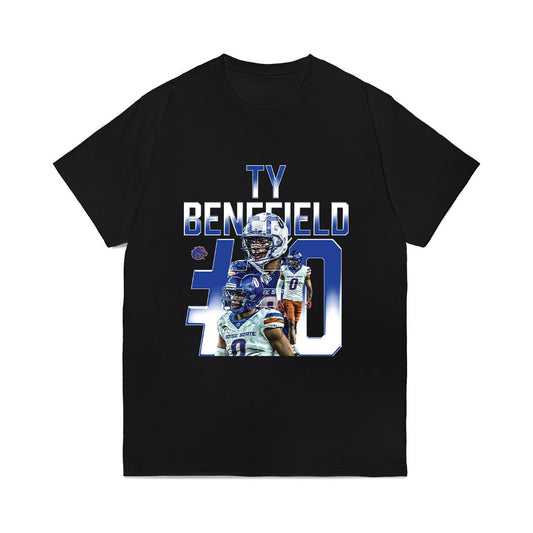 Boise State - NCAA Football : Ty Benefield - Collage Comfort Colors T-Shirt-0
