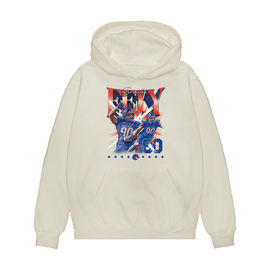 Boise State - NCAA Football : Braxton Fely - Collage Premium Hooded Sweatshirt-0