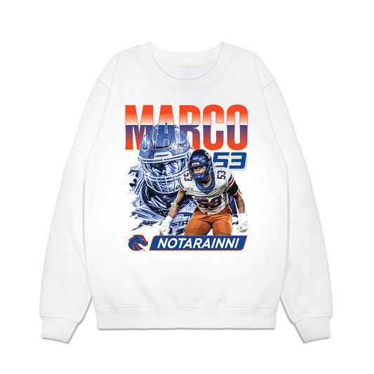 Boise State - NCAA Football : Marco Notarainni - Premium Crewneck Sweatshirt-0