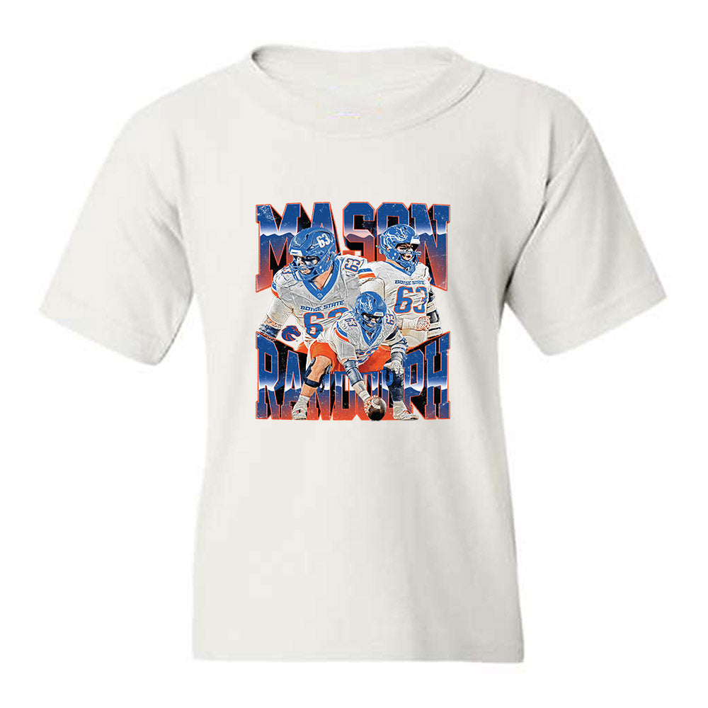 Boise State - NCAA Football : Mason Randolph - Collage Youth T-Shirt-0