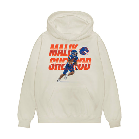 Boise State - NCAA Football : Malik Sherrod - Collage Premium Hooded Sweatshirt-0
