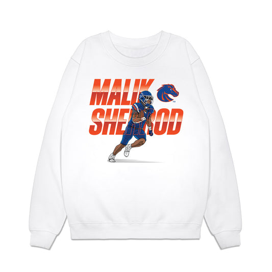 Boise State - NCAA Football : Malik Sherrod - Collage Premium Crewneck Sweatshirt-0
