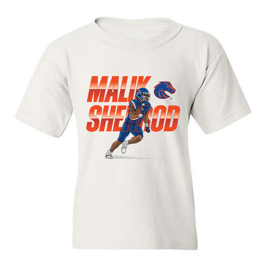 Boise State - NCAA Football : Malik Sherrod - Collage Youth T-Shirt-0