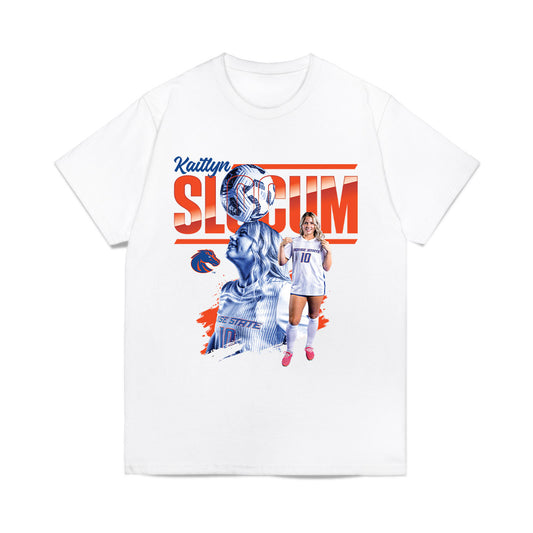 Boise State - NCAA Women's Soccer : Kaitlyn Slocum - Collage Comfort Colors T-Shirt-0