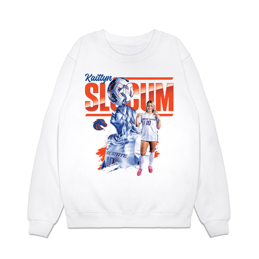 Boise State - NCAA Women's Soccer : Kaitlyn Slocum - Collage Premium Crewneck Sweatshirt-0