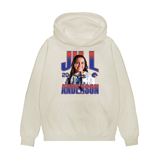 Boise State - NCAA Women's Soccer : Jillian Anderson - Collage Premium Hooded Sweatshirt-0