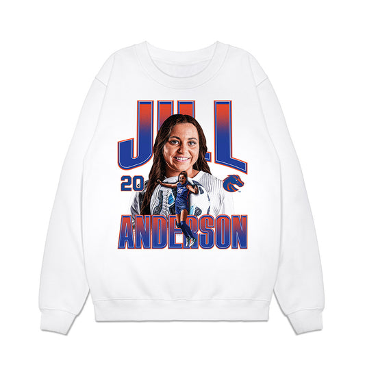 Boise State - NCAA Women's Soccer : Jillian Anderson - Collage Premium Crewneck Sweatshirt-0