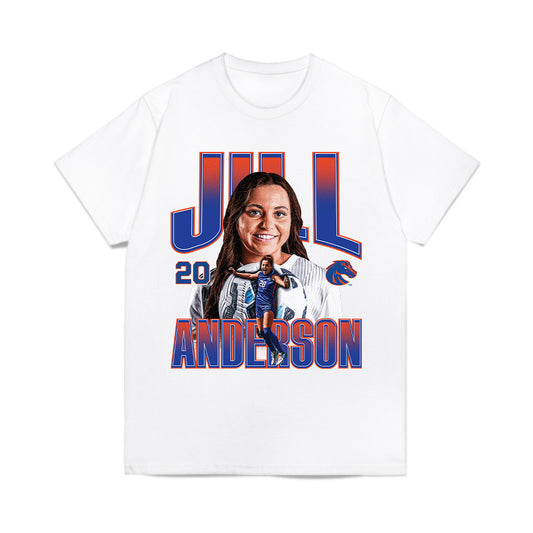 Boise State - NCAA Women's Soccer : Jillian Anderson - Collage Comfort Colors T-Shirt-0