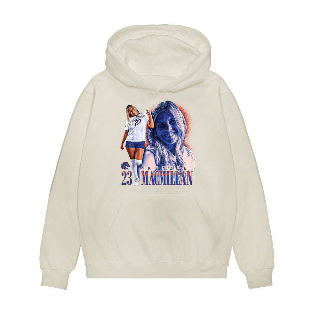 Boise State - NCAA Women's Soccer : Mackenzie MacMillan - Collage Premium Hooded Sweatshirt-0