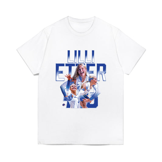 Boise State - NCAA Women's Volleyball : Lilli Etter - Collage Comfort Colors T-Shirt-0