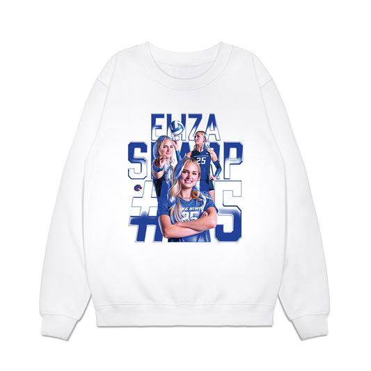 Boise State - NCAA Women's Volleyball : Eliza Sharp - Collage Premium Crewneck Sweatshirt-0