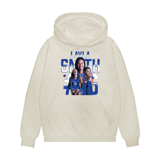 Boise State - NCAA Women's Volleyball : Layla Smith - Collage Premium Hooded Sweatshirt-0