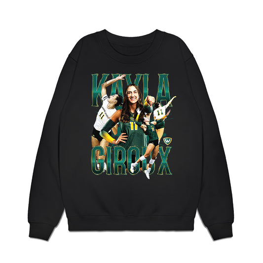 Wayne State - NCAA Women's Volleyball : Kayla Giroux - Collage Premium Crewneck Sweatshirt-0