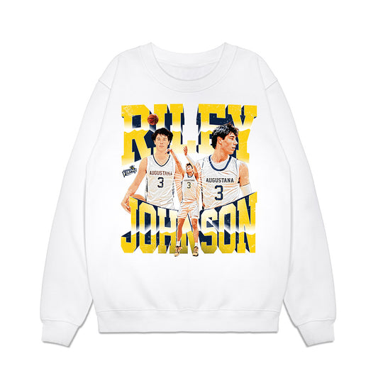 AU - NCAA Men's Basketball : Riley Johnson - Collage Premium Crewneck Sweatshirt-0