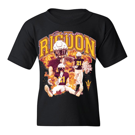 Arizona State - NCAA Football : Grayson Rigdon - Collage Youth T-Shirt-0