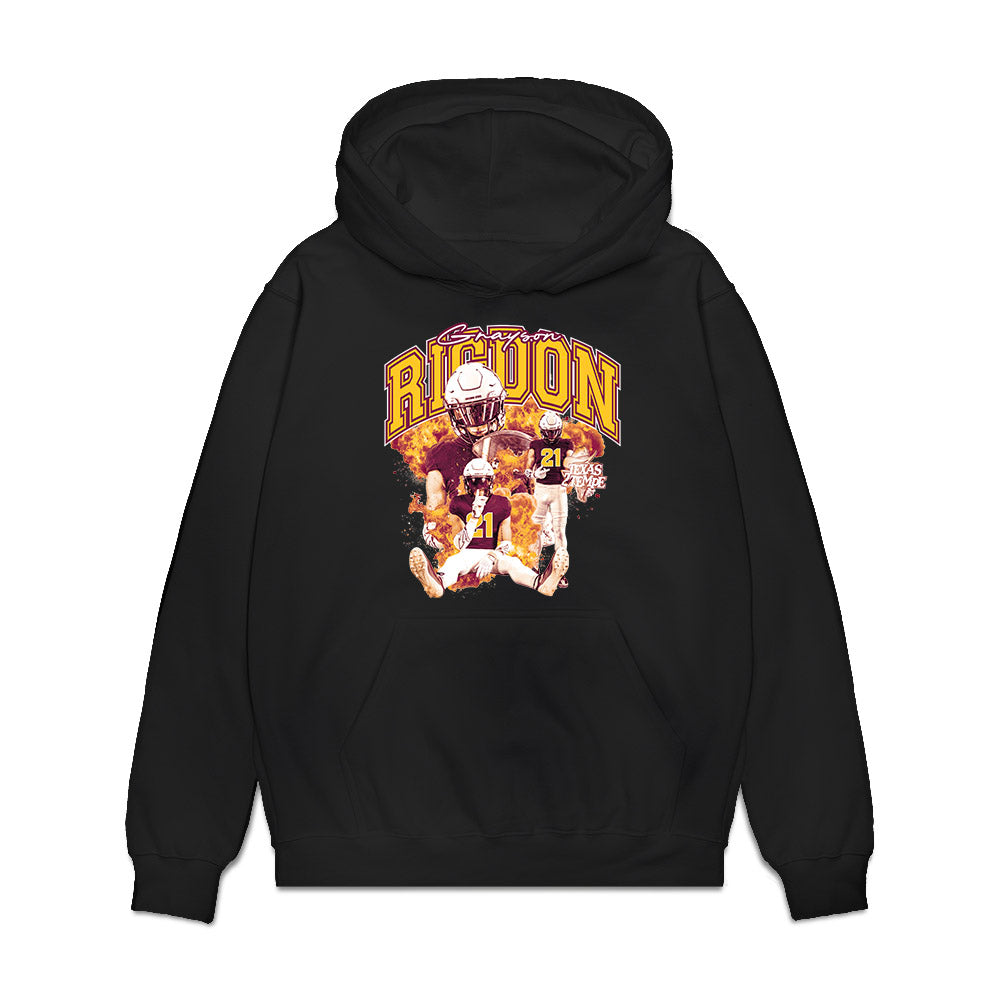 Arizona State - NCAA Football : Grayson Rigdon - Collage Premium Hooded Sweatshirt-0