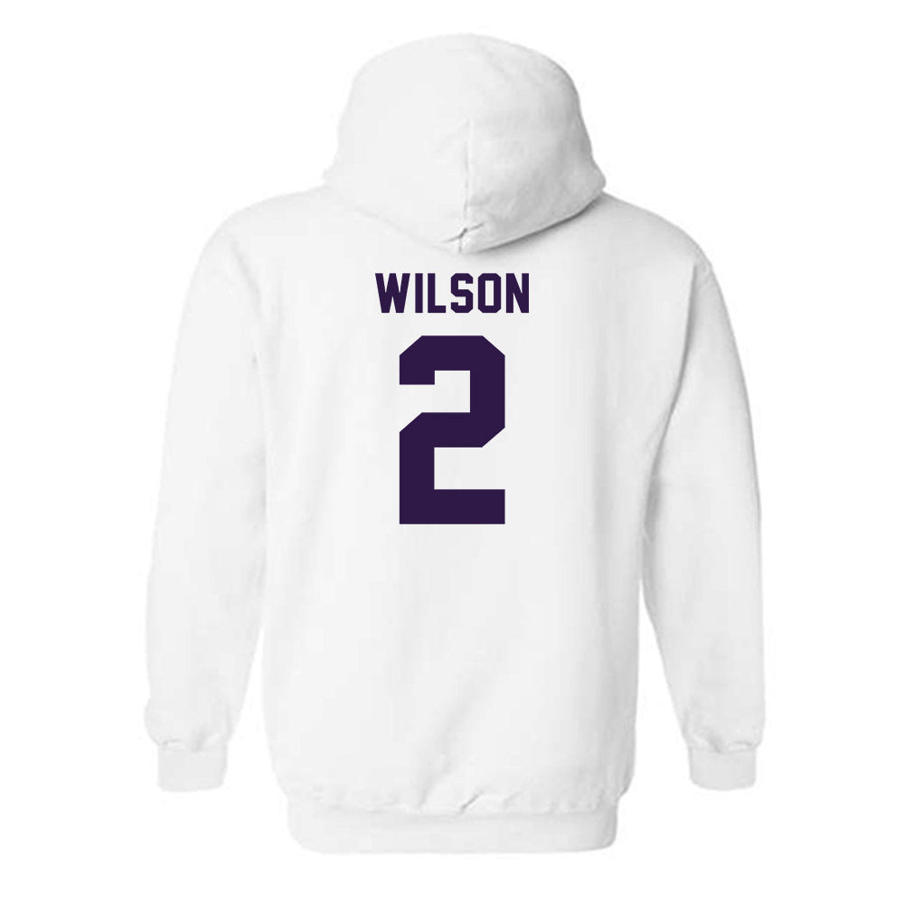 Kansas State - NCAA Men's Basketball : Exavier Wilson - Classic Shersey Hooded Sweatshirt-1