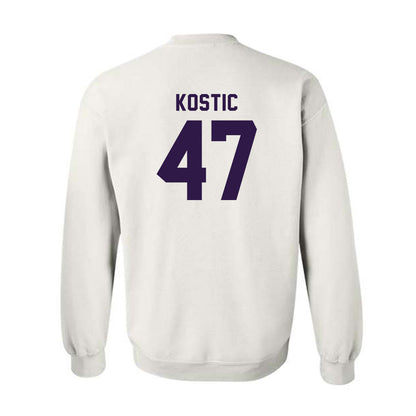 Kansas State - NCAA Men's Basketball : Andrej Kostic - Classic Shersey Crewneck Sweatshirt-1