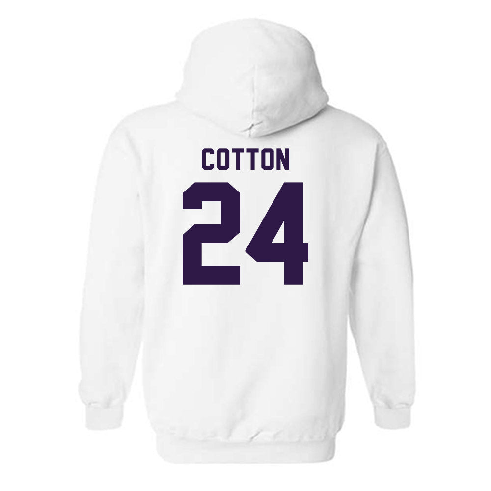 Kansas State - NCAA Women's Basketball : Jenessa Cotton - Classic Shersey Hooded Sweatshirt-1