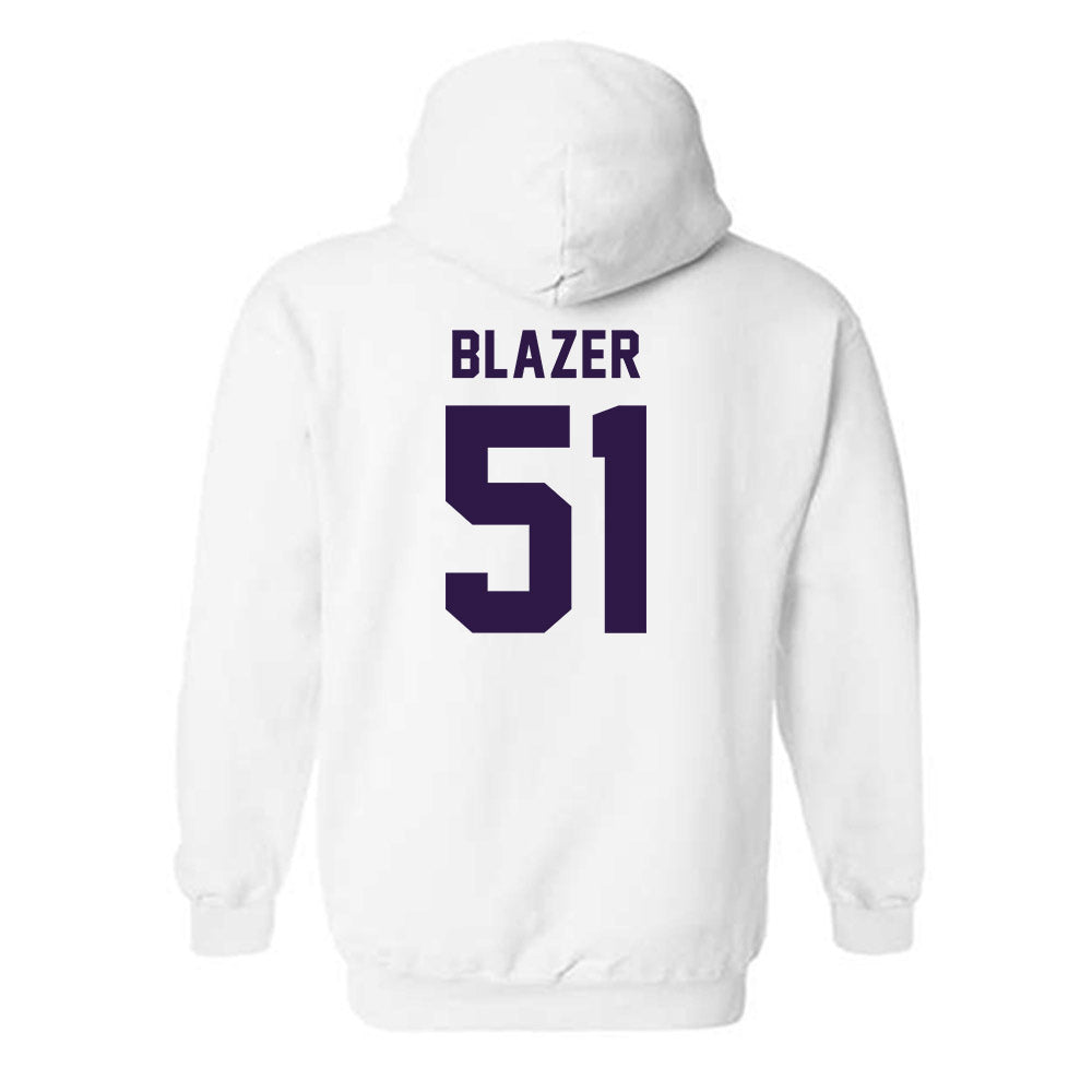Kansas State - NCAA Baseball : Dylan Blazer - Classic Shersey Hooded Sweatshirt-1