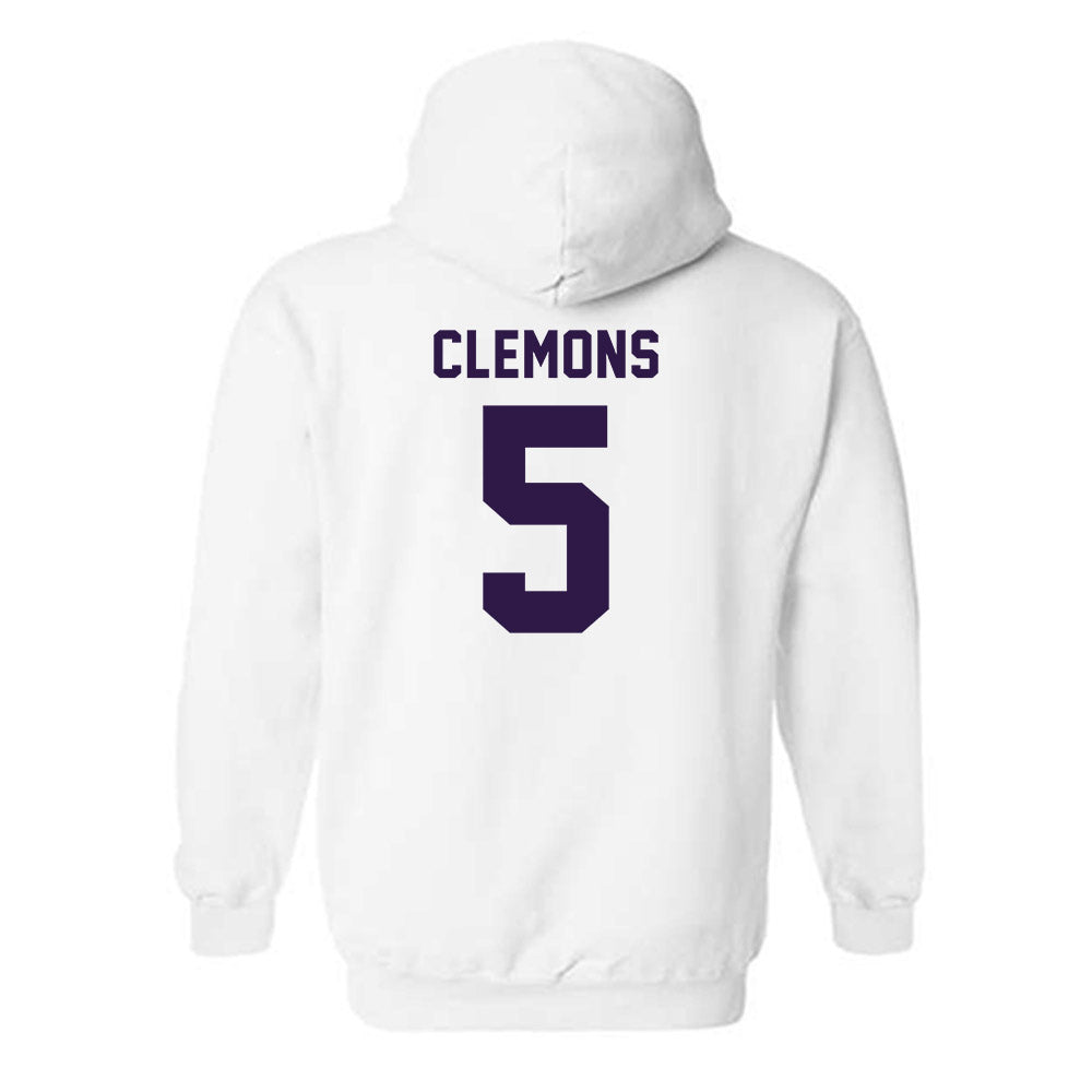 Kansas State - NCAA Football : Justice Clemons - Classic Shersey Hooded Sweatshirt-1