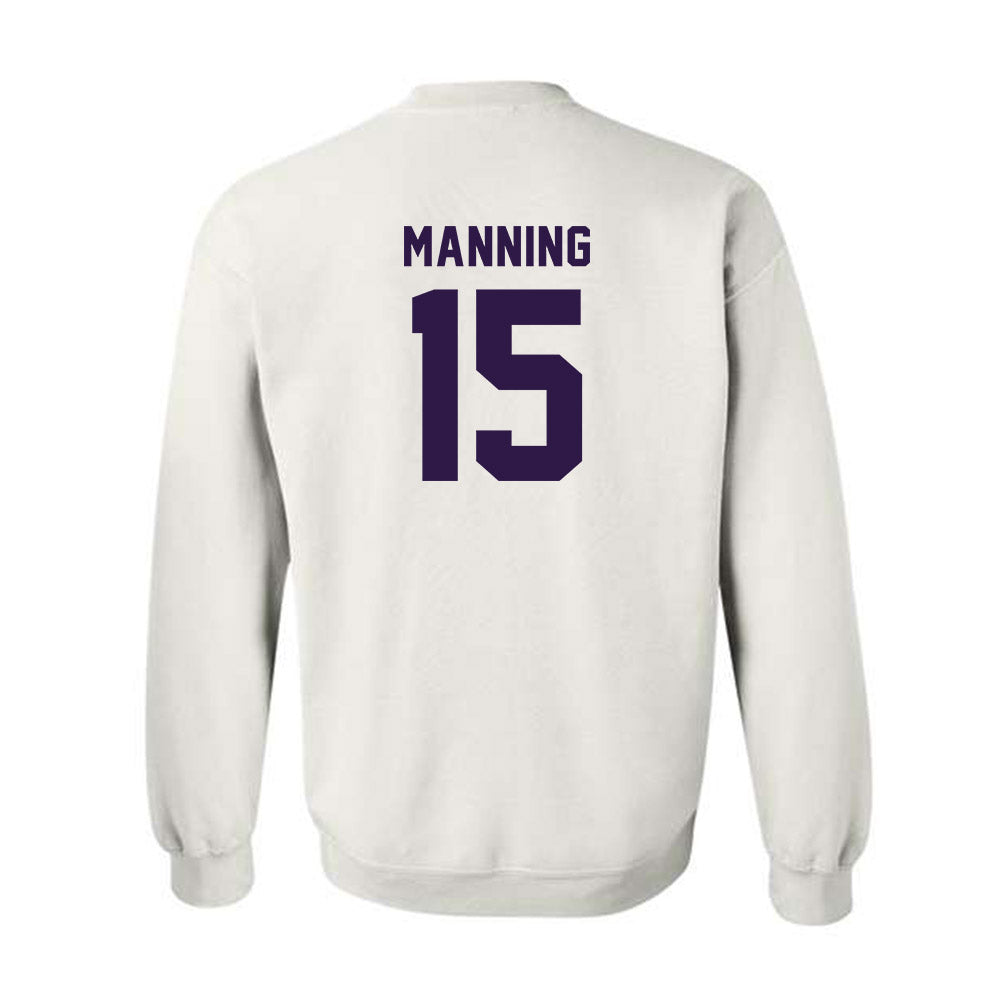 Kansas State - NCAA Men's Basketball : Taj Manning - Classic Shersey Crewneck Sweatshirt-1