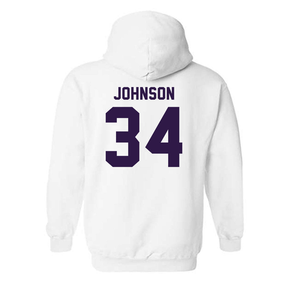 Kansas State - NCAA Men's Basketball : Nate Johnson - Classic Shersey Hooded Sweatshirt-1