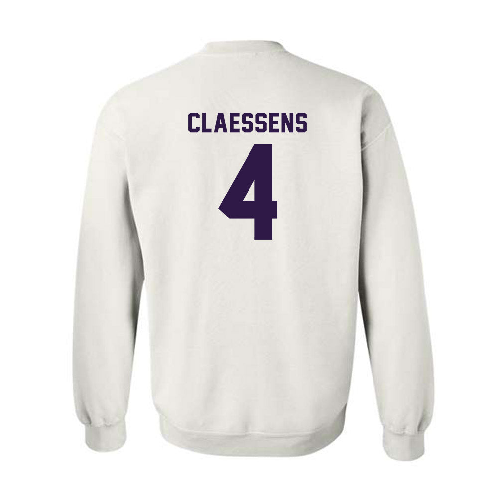 Kansas State - NCAA Women's Basketball : Nastja Claessens - Classic Shersey Crewneck Sweatshirt-1