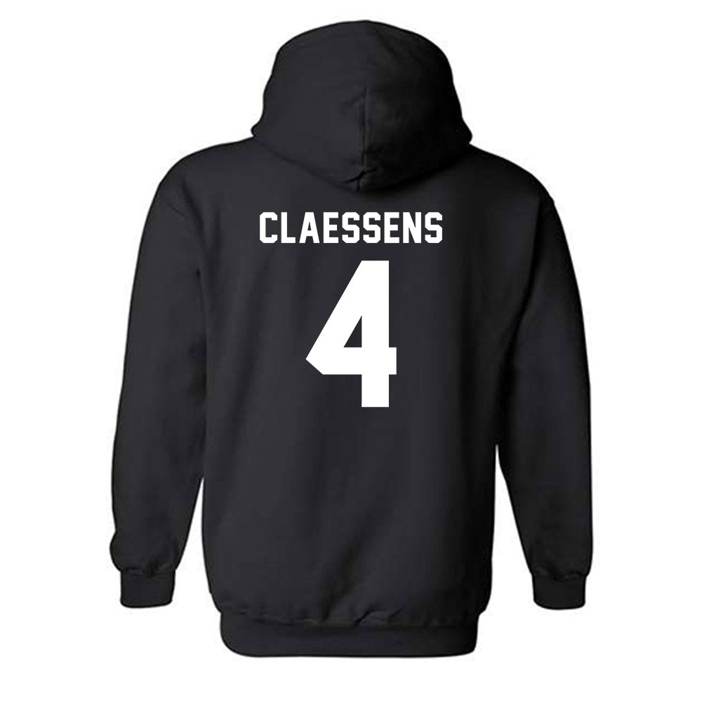 Kansas State - NCAA Women's Basketball : Nastja Claessens - Classic Shersey Hooded Sweatshirt-1