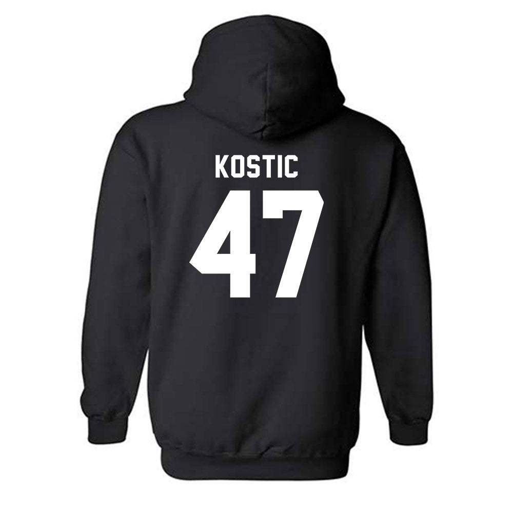 Kansas State - NCAA Men's Basketball : Andrej Kostic - Classic Shersey Hooded Sweatshirt-1