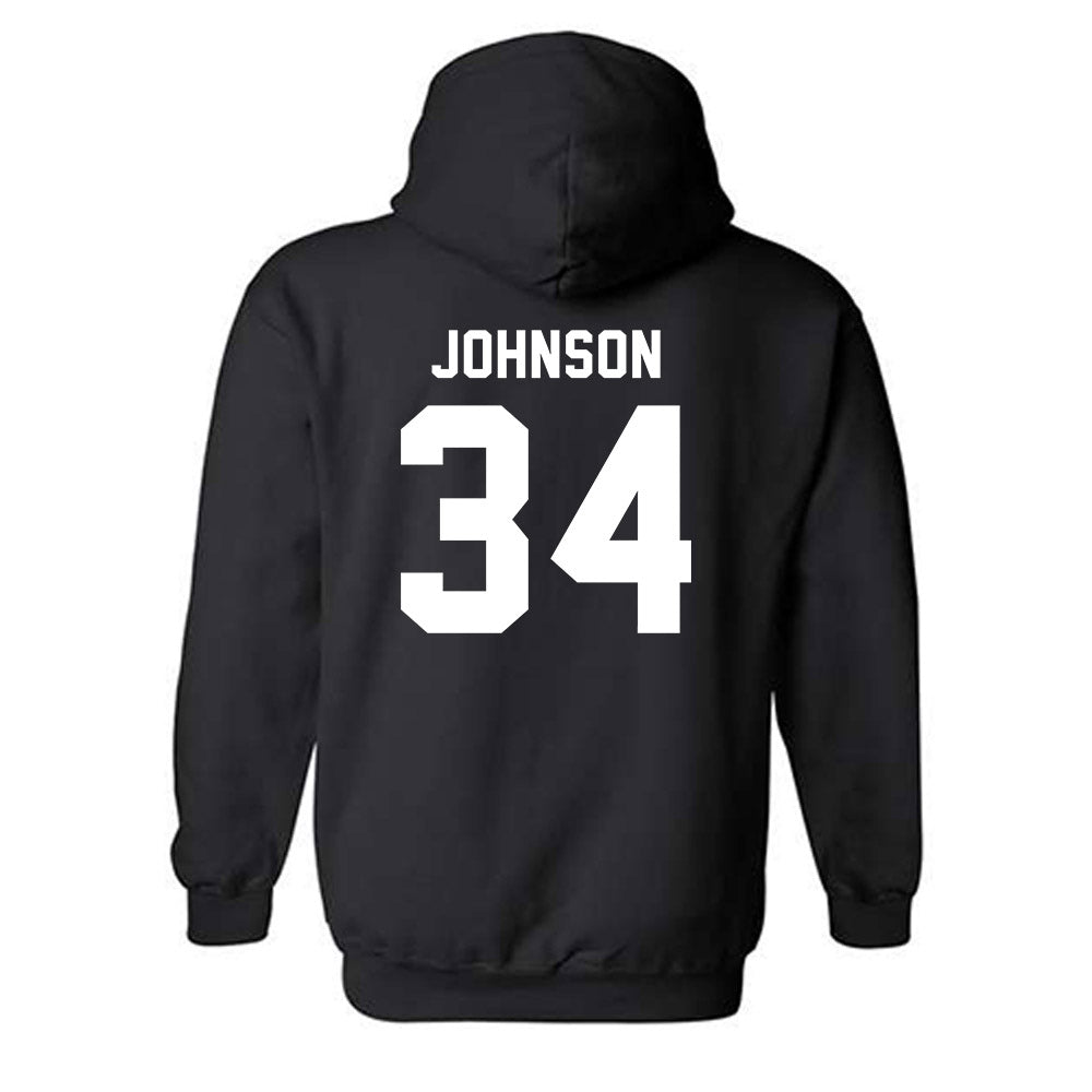 Kansas State - NCAA Men's Basketball : Nate Johnson - Classic Shersey Hooded Sweatshirt-1