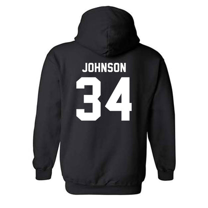 Kansas State - NCAA Men's Basketball : Nate Johnson - Classic Shersey Hooded Sweatshirt-1