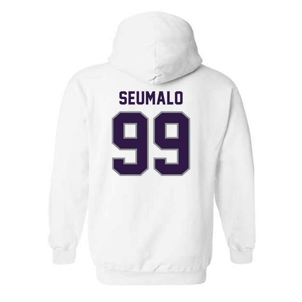 Kansas State - NCAA Football : Uso Seumalo - Sports Shersey Hooded Sweatshirt-1