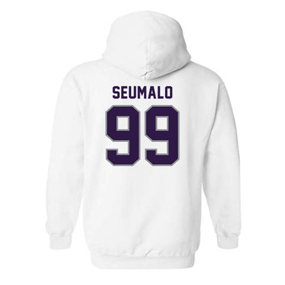 Kansas State - NCAA Football : Uso Seumalo - Sports Shersey Hooded Sweatshirt-1